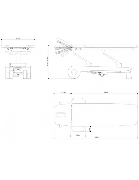 Lettino elettrico Naggura'N N'RUN2W