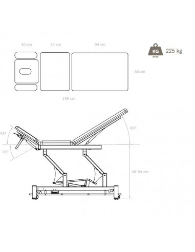 Lettino elettrico Coinfycare Point