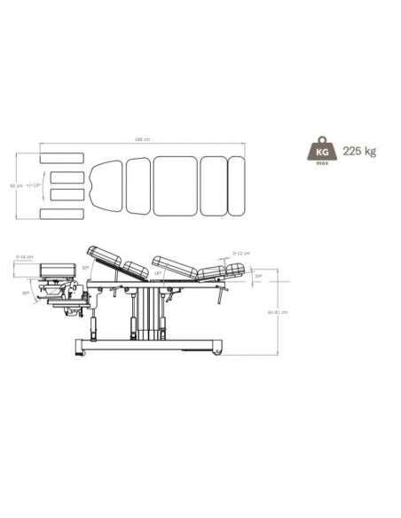 Lettino chiropratico elettrico Coinfycare Lym Plus